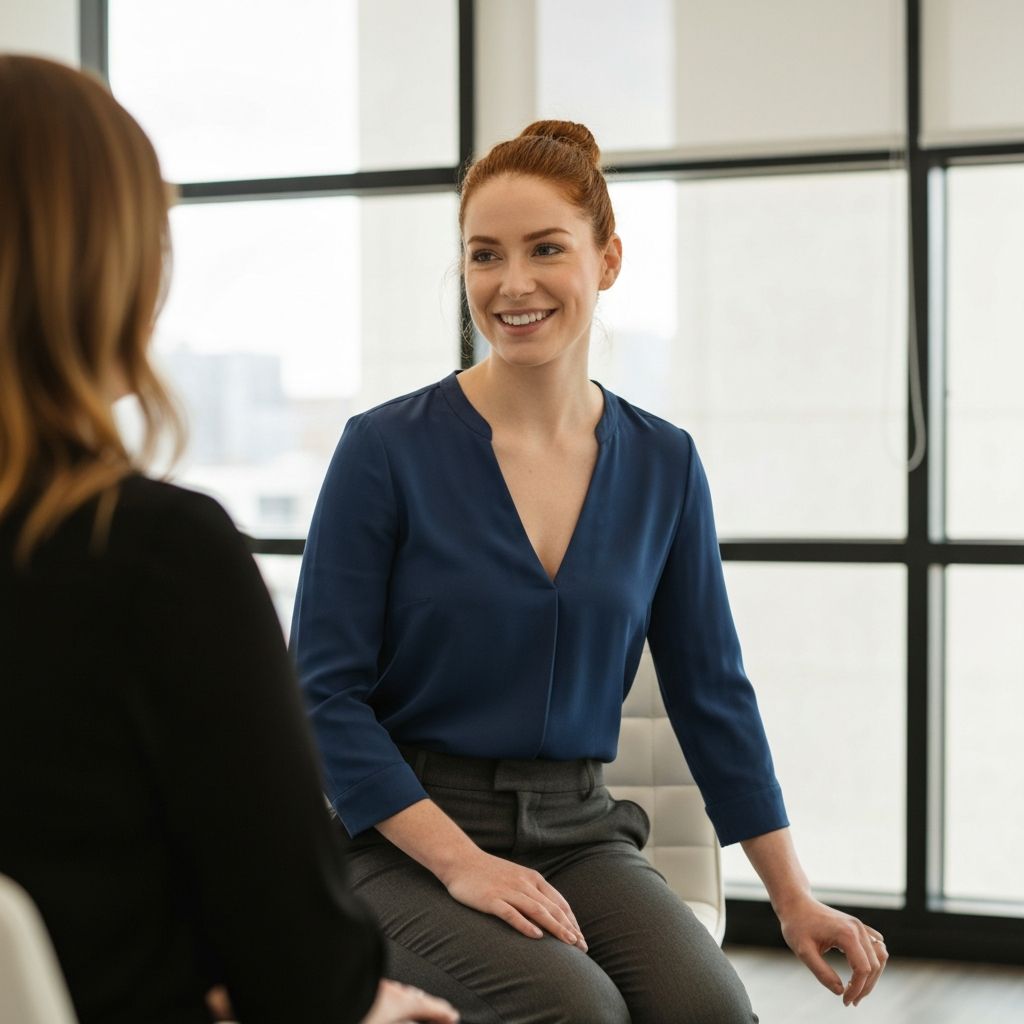 Young female nutrition consultant in consultation setting